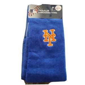 New York Mets Embroidered 16" x 24" Face & Club Tri-Fold Golf Towel
